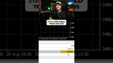 This LIVE Gold Trade Made Me $1500! #trading #livetrades