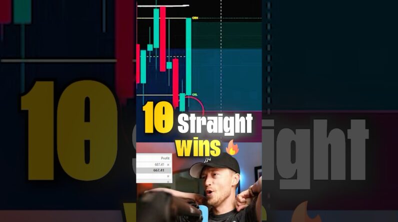Trading LUCK or SKILL? 10 Straight Ws #trading