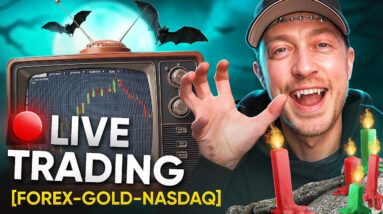 Live Trading Forex, Gold & NQ (Halloween SCALPING Week!)