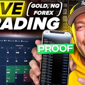 Live Trading Forex, Gold & NQ (Monday Goal: 6 Straight WINS)