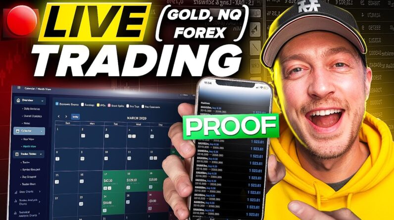 Live Trading Forex, Gold & NQ (Monday Goal: 6 Straight WINS)