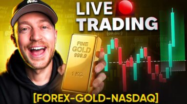 Live Trading Forex, Gold & NQ (ORB Scalping New York Session)