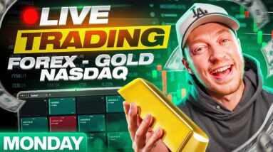 Live Trading Forex, Gold & NQ (Robot Trading & Giveaways!)